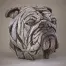 White Bulldog Bust
