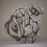 White Bulldog Bust
