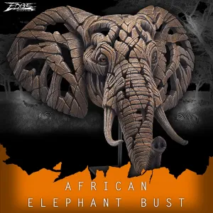 African Elephant Bust