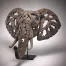 African Elephant Bust