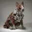 Brindle Bull Terrier Figure