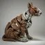 Brindle Bull Terrier Figure