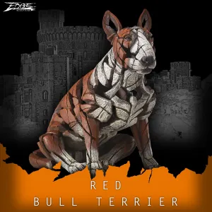 Red Bull Terrier Figure
