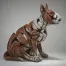 Red Bull Terrier Figure