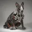 Tricolour Bull Terrier Figure