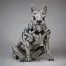 White Bull Terrier - Figure