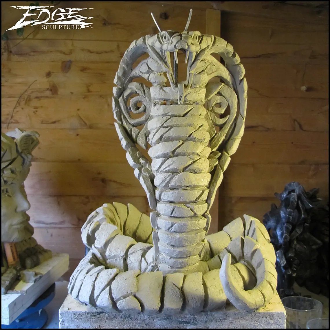 Matt's shed picture of the cobra snake sculpt
